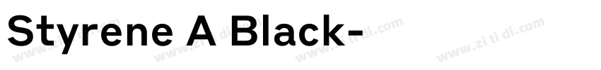 Styrene A Black字体转换 Styrene A Black字体转换